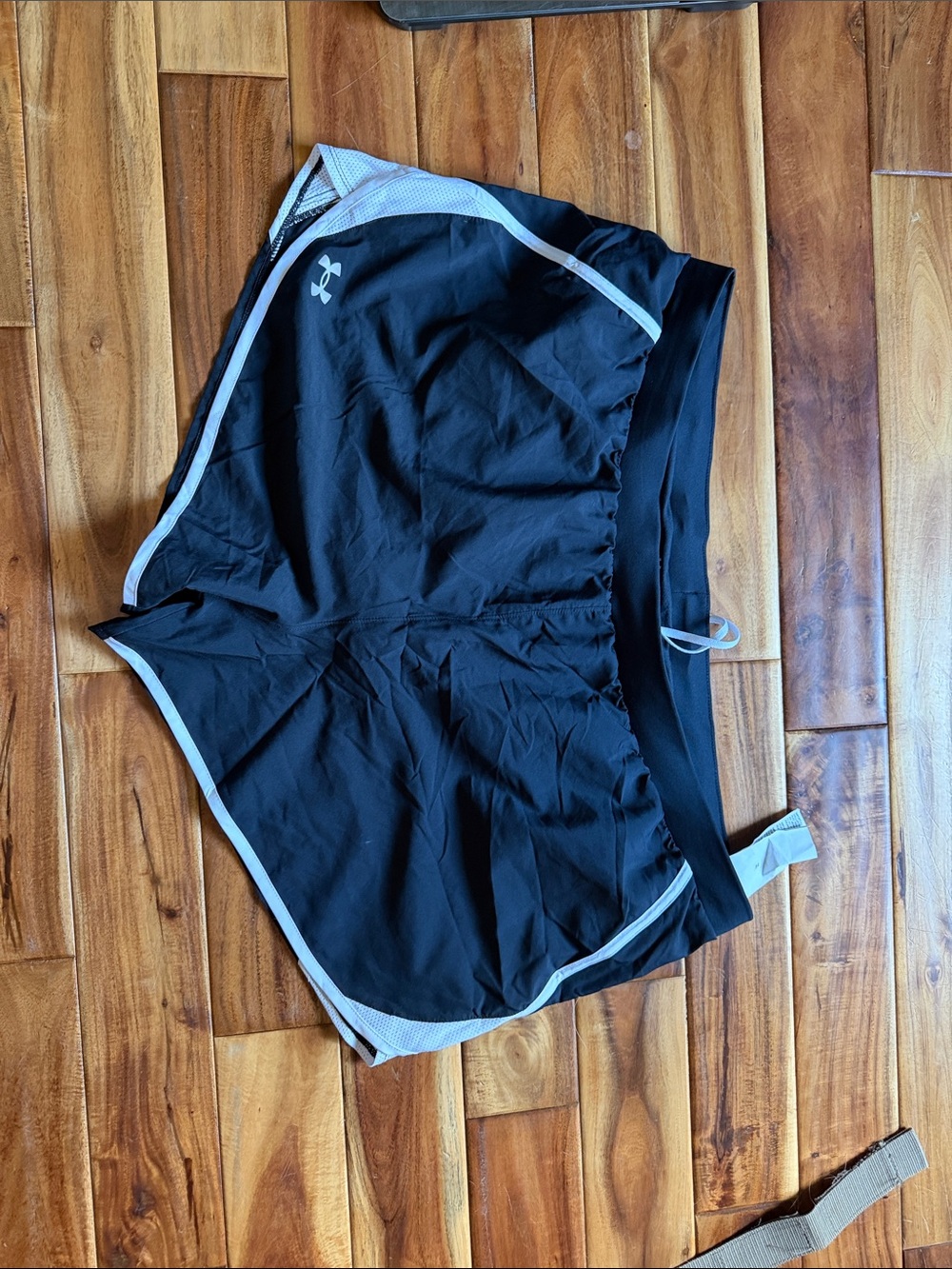 Under Armour Black Shorts with White Trim